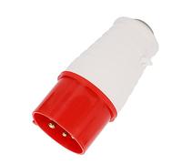 HUSHUI Prise D'alimentation Industrielle à 5 Broches, Triphasée Robuste pour une Utilisation en Extérieur, 32A 220-380V ABS étanche, Connecteur IP44