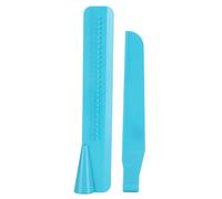 HUSHUI Règle Plus Lisse pour Gâteaux, Grattoir à Crème en Plastique Bleu Réglable pour Fournitures de Cuisson et de Décoration de Gâteaux à Faire Soi-même