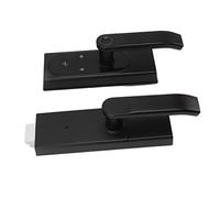 HUSHUI Serrure Intelligente à Empreintes Digitales avec Clés pour un Accès Pratique - Serrure de Porte électronique en Alliage D'aluminium pour une épaisseur de 8 à 12 Mm - Finition Noire Mate