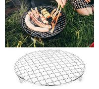 HUSHUI Support de Barbecue Antiadhésif en Acier Inoxydable pour Griller et Nettoyer Facilement, Parfait pour les Barbecues de Poisson et de Viande, 6,5" de Diamètre, 1 Paquet