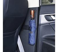 HUSHUI Support de Rangement pour Parapluie en Plastique Noir, Support Auto-adhésif Durable pour Voiture, Usage Domestique, 14x5.2x3.5cm