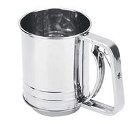 HUSHUI Tamis à Farine en Acier Inoxydable, Tamis Manuel à Double Couche pour la Cuisson 10cm/3,9 Pouces, 172g, Outil de Cuisine