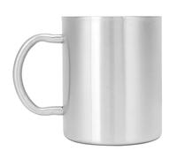 HUSHUI Tasse à Boisson Isolée en Acier Inoxydable 304, Tasse à café Ergonomique Double Couche pour Boissons Chaudes, Design Moderne et Durable, 1 unité (Gobelet double couche 304 : grand sans