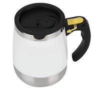 HUSHUI Tasse à café Auto-remuante avec Chargement USB, 400ML, Design en Acier Inoxydable, pour la Maison, le Bureau et la Salle de Classe (400 ml blanc (version rechargeable))