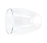 HUSHUI Tasse à Lait Transparente, Tasse à café Double Couche Résistante à la Chaleur pour la Maison et le Bureau, Design élégant en Verre Borosilicate, 1 X unité (350 ml)