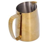 HUSHUI Tasse à Mousser en Acier Inoxydable de qualité Supérieure, 450ml, avec Poignée Ergonomique, pour la Création Artistique de Latte dans la Cuisine à Domicile