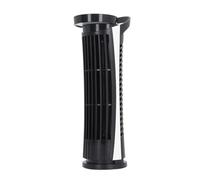 HUSHUI Ventilateur Tour sans Pales, Oscillant à 90 Degrés, avec 2 Vitesses, pour Chambre à Coucher, Compact et Silencieux, USB 2.0, 10,43x3,15 Pouces (Noir)