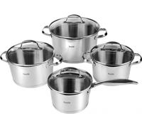 Husla lot de 8 pieces de pots en acier Blossom 43899