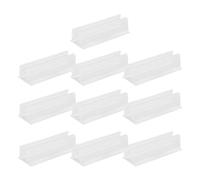 Husoiuy Clips de Fixation pour Guirlande Lumineuse - Attaches Pour Tubes Extérieur | 10 Pièces Supports Transparents Imperméables pour Guirlande de Néon Décoration Intérieure pour Noël Maison et