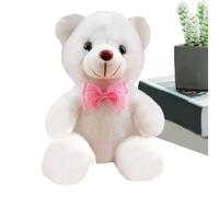 Husoiuy Veilleuse pour en Forme d'ours en Peluche Lumineux - Ours Blanc Qui S'De Collection | Ours en Peluche,pour Garçons pour La Maison Le Salon La Chambre De Bébé Le Voyage Et Le Siège Auto