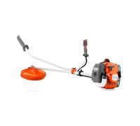Husqvarna 129R Benzin-Freischneider - 27,6-cm³ Zweitaktmotor, Trimmerkopf & Grasschneidmesser inklusive, Zweihandgriff und Doppelgurt für anspruchsvolle Räumarbeiten im Garten