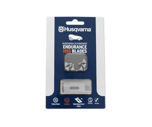 Husqvarna Lames Haute Vitesse en Acier au Carbone, 4 tranchants, durabilité doublée par Rapport aux Lames Classiques.