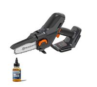 Husqvarna Mini Tronçonneuse à chaîne sans fil Aspire P5-P4A, Scie à branches haute performance pour branches jusqu'à 75 mm (sans batterie ni chargeur)