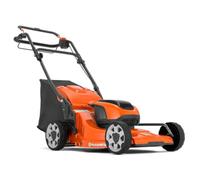 Husqvarna Tondeuse à gazon sans fil LC 142iS - Largeur de coupe 42 cm - Li-Ion 36 V - Entraînement par roue - PowerBoost, mode Save, réglage central de la hauteur, manche pliable - Idéal pour les