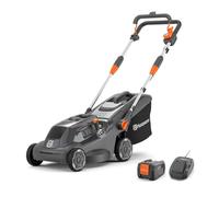 Husqvarna Tondeuse Batterie Aspire LC34-P4A avec Batterie/Chargeur | Pour 500 m² de pelouse I Tondeuse électrique