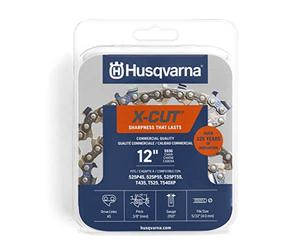 Husqvarna X-Cut S93G 597469545 Chaîne de tronçonneuse 30,5 cm 050 GA 45 maillons d'entraînement Gris