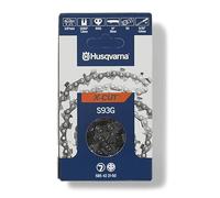 Husqvarna X-Cut S93G Chaîne de tronçonneuse de 35,6 cm, pas de 9,5 mm, calibre 1,27 cm, 50 maillons de rechange, pré-étirée et faible retour, gris