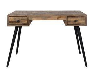 HUT - Bureau en bois vintage L 113 Marron