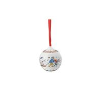 Hutschenreuther Boule de Noël en Porcelaine 2021 - Diamètre : 6 cm - Multicolore