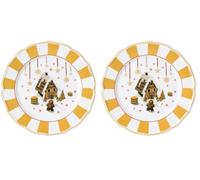Hutschenreuther Collection de Noël Christmas Love beige Assiette plate 22 cm (Lot de 2)