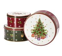 Hutschenreuther Lot de 3 boîtes à biscuits Happy Wintertime Christmas