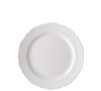 Hutschenreuther Maria Theresia Assiette Plate avec Aile, Porcelaine, Blanc, Passe au Lave-Vaisselle,