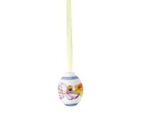 Hutschenreuther Mini œuf en Porcelaine 2025 à Suspendre, diamètre 3,4 cm x Hauteur 5 cm, édition de Collection de Pâques, Porcelaine Multicolore, Motif jonquilles Orange
