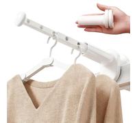 Huucozn Séchoir à Linge Portable pour Voyage, Étendoir à Linge Portable Petit Étendoir Linge Pliable Portant à Vêtements Télescopique avec 5 Trous pour Balcon, Salle Bains, Hôtel, Voyage, Camping