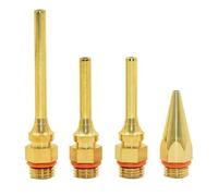 Huudngeje à Colle à Embout Fin Power avec Set de Buses en Cuivre pour Pistolets à Colle Chaude - Set de 4 Buses en Cuivre pour Pistolets à Colle Fusible de Taille Complète à Double Températur