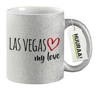 Huuraa Las Vegas my love tasse à paillettes