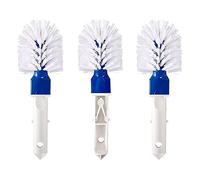 Huusuei 3 Pieces Swimming Pool Corner Brushes Pool Step Cleaning Round Brushes for Above Ground and Inset Swimming Pool Spa