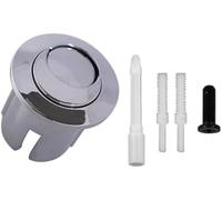 HUVNEXA Bouton poussoir à pour double chasse, tiges filetées de Style | demi-lune, corps court chromé AH0001800R 822043001, pour citerne Roca D2D