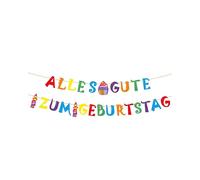HUVZOR 1 pièce Bannière Joyeux Anniversaire Multicolore, Happy Birthday Banderole Decoration, Guirlande Joyeux Anniversaire, Happy Birthday Banner pour Decoration Fête Anniversaire Party Cérémonie