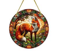 HUVZOR 1 pièce Suspension Suncatcher de Colibri, Coloré Attrape lumière en Acrylique, Décor de Suspension Oiseaux Décoration Murale, pour Chambre, Salon, Balcon, Décoration Jardin(Renard)