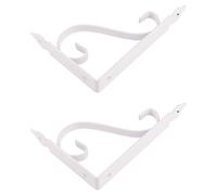 HUWOYG Lot de 2 supports muraux robustes for pots fleurs, crochets for plantes, en fer for paniers suspendus Pour Jardinière
