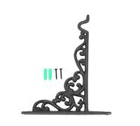 HUWOYG Support mural en fonte, crochet de jardin fer forgé for pots fleurs, paniers, avec vis d'expansion Pour Jardinière