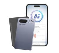 HUXGO FW920E Slim AI Recorder - Enregistreur vocal IA ultra-mince en aluminium, 64 Go de mémoire, 35 h d'enregistrement, double microphone, Bluetooth 5.3, application