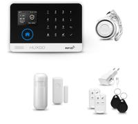 HUXGO® HXA003 Système d'alarme Maison WiFi + GSM 4G avec Sirène | Alarme Maison avec 1x capteur de fenêtre sans Fil, 1x détecteurs de Mouvement | Kit d'alarme pour Appartement, Garage