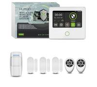 Système d'alarme HUXGO Wi-Fi GSM 4G, kit comprenant 1 détecteur de mouvement et 3 capteurs de porte, application HXA502