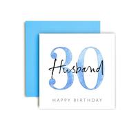 Huxters Carte d'anniversaire 30 ans pour mari, cartes d'anniversaire spéciales pour homme et lui - (30e mari)