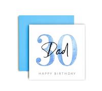 Huxters Carte d'anniversaire 30 ans pour papa, cartes d'anniversaire spéciales pour homme et lui - (30e papa)