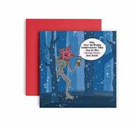 Huxters Cartes d'anniversaire pour homme - Carte d'anniversaire Stranger Things Upside Down pour lui - Carte d'anniversaire pour ami pour frère, oncle, grand-père - Anniversaire amusante