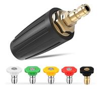 HuYiGGZ Buse turbo rotative lance pulvérisateur pour nettoyeur haute pression 3600 PSI 0,35 1,8 GPM pour nettoyage de voiture et jardin