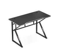 huzaro Hero 1.6 Noir | Bureau Gaming | Construction Solide | Design Ergonomique | Plateau revêtement Carbone | 100x60cm | Crochet Casque | Porte gobelet | Home Office