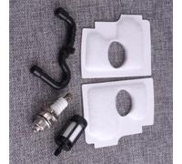HUZLSDYG Kit de Filtre à air et de Filtre à Carburant Convient pour la tronçonneuse 018 MS180C | Kit de filtre à Air, filtre à carburant, conduite de carburant et bougie d'allumage, Convient pour MS170 017