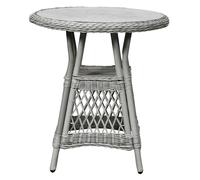 Hvalo Table basse pour balcon et terrasse, Ø69 cm, couleur sable.