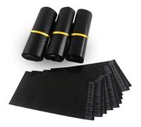 HVDHYY 100pcs Enveloppe Plastique Expedition Noir Sac D'expédition Emballage Colis Vetement 20cmX30cm Conditionnements Plastique Polystyrène Pochettes Envoie Colis Vinted Étanches/Autoadhésifs