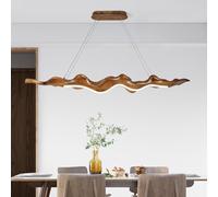 HvKvHvY Lampe Suspendue De L'îLe De Cuisine 3000K-6000K RéGlable suspension luminaire, 68W RéSine LED Luminaires IntéRieur Pour Cuisine Chambre à Coucher Bureau, 130Cm