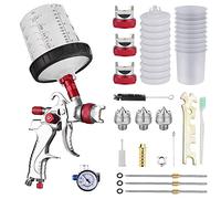 HVLP Professionnel Pistolet à Pulvérisation, kit avec 10pcs Gobelets de mélange pour la Peinture de Meubles automatiques