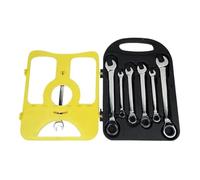 HVSYVVSRL Lot de 7 clés à cliquet à tête mobile en forme de fleur de prunier à déplacement rapide, 8 à 19 mm, large application (7 pièces à tête fixe)